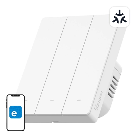 Przełącznik ścienny SONOFF M5-3C-80W Wi-Fi Matter 3-kanałowy