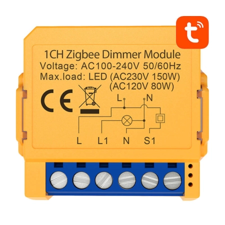 Przekaźnik dopuszkowy Zigbee AVATTO ZDMS16-2 Tuya