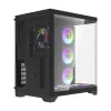 Obudowa komputerowa DARKFLASH FT418 PRO + 7 wentylatorów ARGB (czarna)