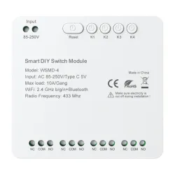 Przekaźnik AVATTO WSMD-4 Wi-Fi BT 4-kanałowy 250V