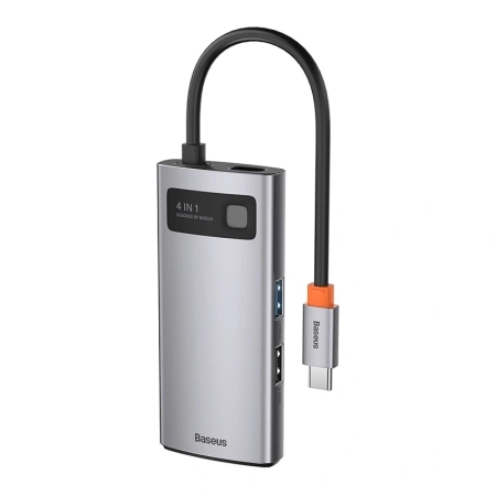 Hub USB-C BASEUS Metal Gleam Series 4-portowy