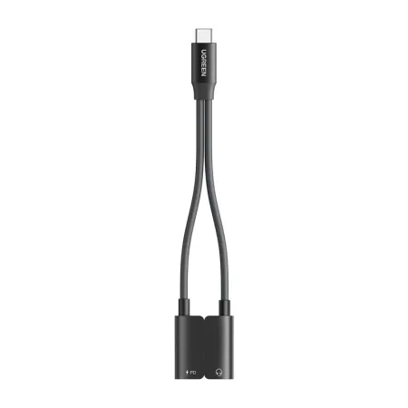 Karta dźwiękowa UGREEN CM821 USB-C-2x USB-C (czarna)