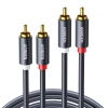 Przewód 2RCA (Cinch) do 2RCA (Cinch) UGREEN 1,5m (czarny)