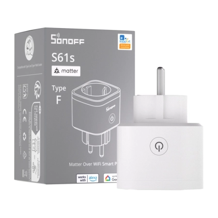 Wtyczka zewnętrzna SONOFF S61s Matter prze WiFi