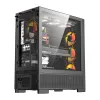 Obudowa komputerowa DARKFLASH AIRNOVA + 3 wentylatory (czarna)