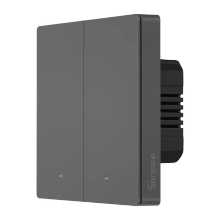 Inteligentny przełącznik ścienny WiFi Sonoff M5 2C Szary (2-kanałowy)
