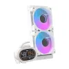 Chłodzenie wodne DARKFLASH DH240D 2x120mm (białe)
