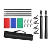 Zestaw/Statyw do mocowania tła fotograficznego Puluz  2x3m + tła fotograficzne 3 szt PKT5205
