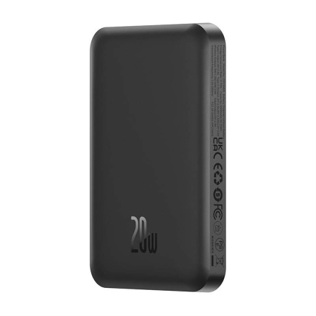 Powerbank BASEUS mini magnetyczny 5000mAh 20W USB-C (czarny)