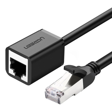 Kabel RJ45 UGREEN NW112 Cat.6 5m przedłużacz FTP (czarny)