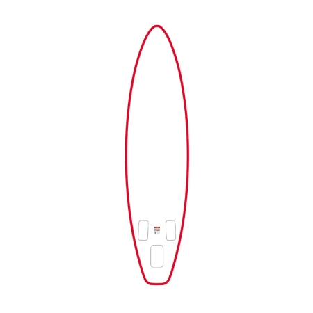 Deska do pływania SUP FunWater SUPFW69C 3,35m (czerwono-biała)