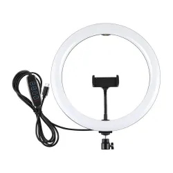 Lampa pierścieniowa PULUZ z uchwytem na telefon