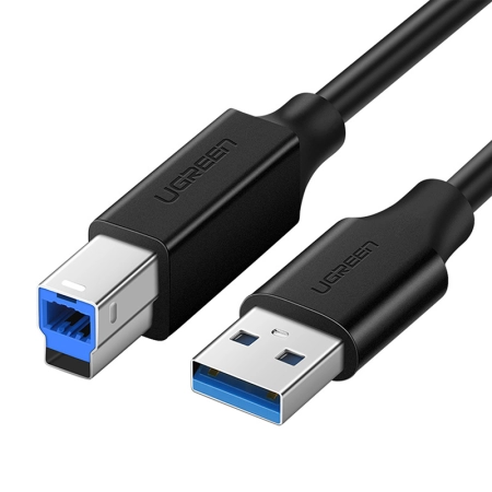 Kabel UGREEN US210 USB-A-USB-B 1m (czarny)
