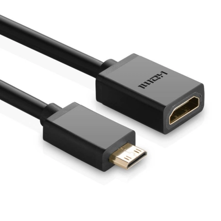 Adapter UGREEN Mini HDMI-HDMI 22cm (czarny)