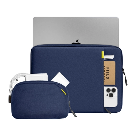 Zestaw pokrowiec na laptopa TOMTOC Defender-A13 + Etui 14'' (granatowe)