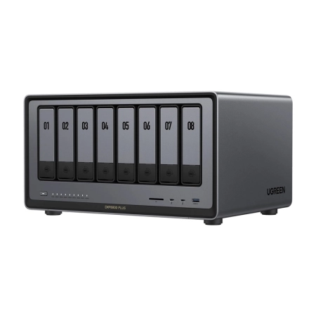 Serwer plików NAS Ugreen DXP8800 Plus, 8-dyskowy, Intel i5-1235U, 8GB DDR5, 2x 10GbE, 8K HDMI, SD 4.0