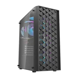 Obudowa komputerowa DARKFLASH DK351 + 4 wentylatory RGB (czarna)