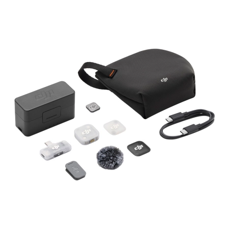 System mikrofonów bezprzewodowych DJI Mic Mini 2 (1 TX + 1 Mobile RX + Etui ładujące)