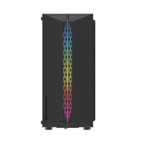 Obudowa komputerowa DARKFLASH DK151 + 3 wentylatory RGB (czarna)