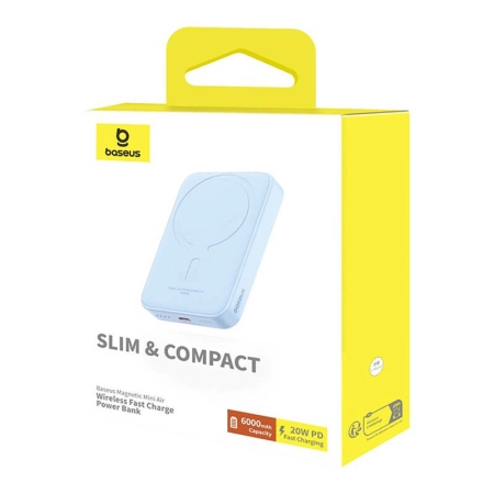 Powerbank BASEUS Magnetic Mini 6000mAh (niebieski)