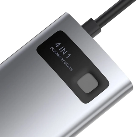 Hub USB-C BASEUS Metal Gleam Series 4-portowy