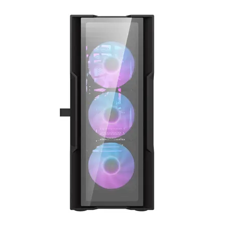 Obudowa komputerowa DARKFLASH DK431 Glass + 4 wentylatory RGB (czarna)