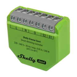 Inteligentny ściemniacz Shelly Dimmer Gen4 Zigbee/Matter Inteligentny ściemniacz Shelly Dimmer Gen4 Zigbee/Matter