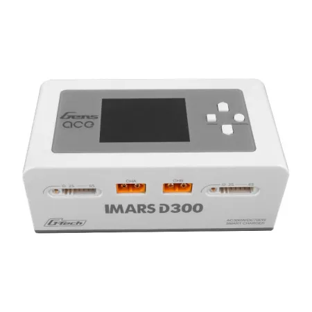 Ładowarka GENS ACE IMARS D300 AC/DC 2-kanałowa (biała)