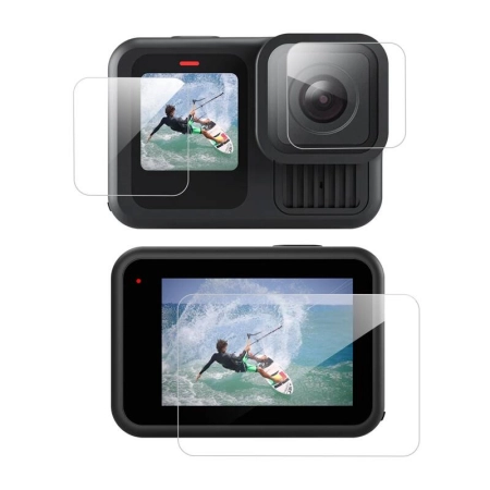 Szkło hartowane 3w1 TELESIN do GoPro Hero 13 Black