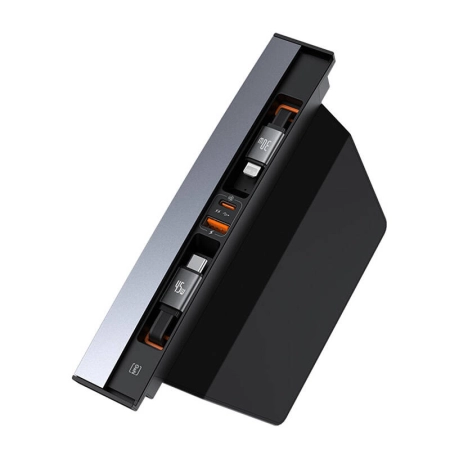 Hub BASEUS T-Space USB-C-Lightning (czarny)