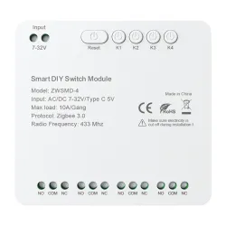Przekaźnik AVATTO ZWSMMD-4-32V ZigBee 4-kanałowy DC 32V