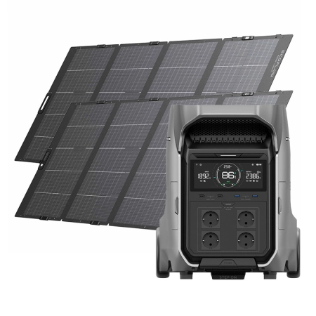 Stacja zasilania ECOFLOW Delta Pro 3 + 2x panel 400W