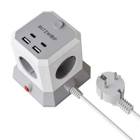 Listwa zasilająca BLITZWOLF BW-EC1 4 gniazda (czarna)