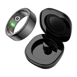 Smartring COLMI R02 rozmiar 10 19.8mm (czarny) + etui ładujące Smartring COLMI R02 rozmiar 10 19.8mm (czarny) + etui ładujące