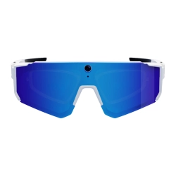 Sportowe okulary Colmi V06 AI Białe (z niebieskimi szkłami)