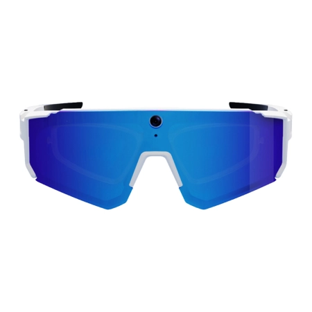 Sportowe okulary Colmi V06 AI Białe (z niebieskimi szkłami)