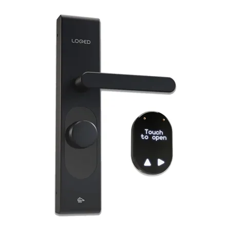 Zamek smart SHELLY LOQED Wi-Fi BT (czarny)