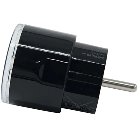 Inteligentne gniazdko 13A Shelly Plug PM Gen3 Matter czarny