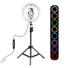 Lampa pierścieniowa PULUZ 26cm statyw 1.1m RGBW LED