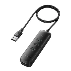 Hub USB UGREEN CM416 4-portowy 0.25m (czarny)
