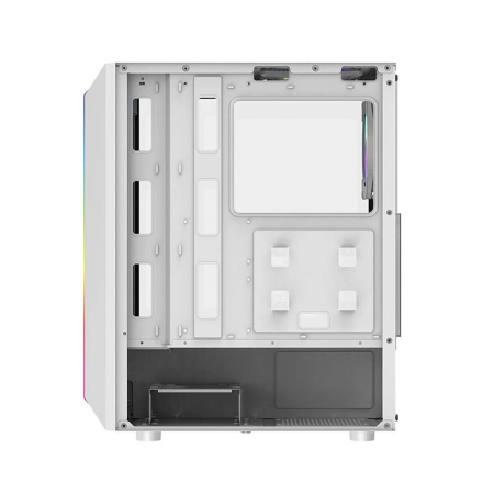 Obudowa komputerowa DARKFLASH DK151 + 3 wentylatory RGB (biała)