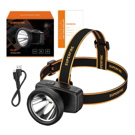 Latarka czołowa SUPERFIRE HL55 strumień świetlny 150lm USB-C