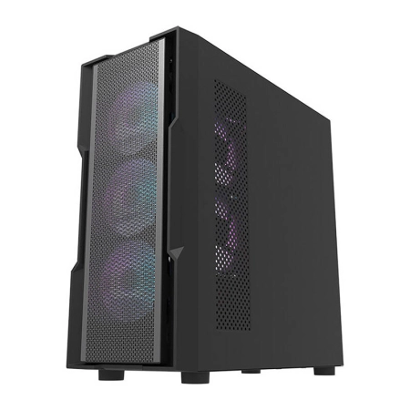 Obudowa komputerowa DARKFLASH DK431 Mesh + 4 wentylatory ARGB (czarna)