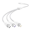 Kabel VENTION CTRWG USB-A-Lightning/USB-C/microUSB 1.5m 6A (biały)