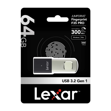 Pendrive Lexar Fingerprint F35pro USB 3.2 64GB