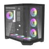 Obudowa komputerowa DARKFLASH FT418 PRO + 7 wentylatorów ARGB (czarna)