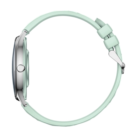 Smart Watch COLMI L28 (Srebrno-zielony + zielony pasek skórzany)