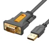 Kabel UGREEN CR104 USB-A-DB9 RS-232 2m (czarny)