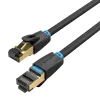 Kabel VENTION IKABF Cat.8 1m (czarny)