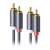 Przewód 2RCA (Cinch) do 2RCA (Cinch) UGREEN  AV104 5m (czarny)
